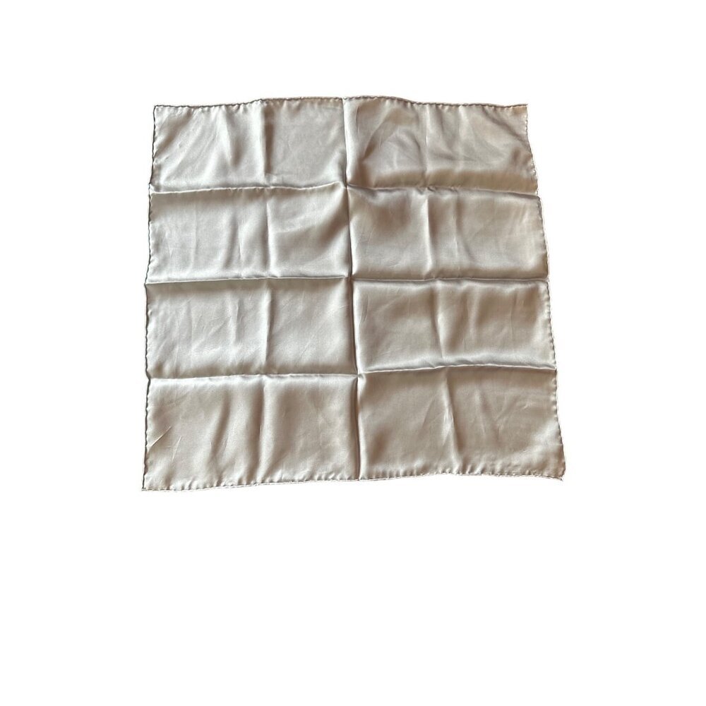 Silver Satin Handkerchief/Scarf‎ Square 18"x18"